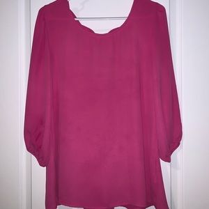 Francesca’s Fuschia Blouse